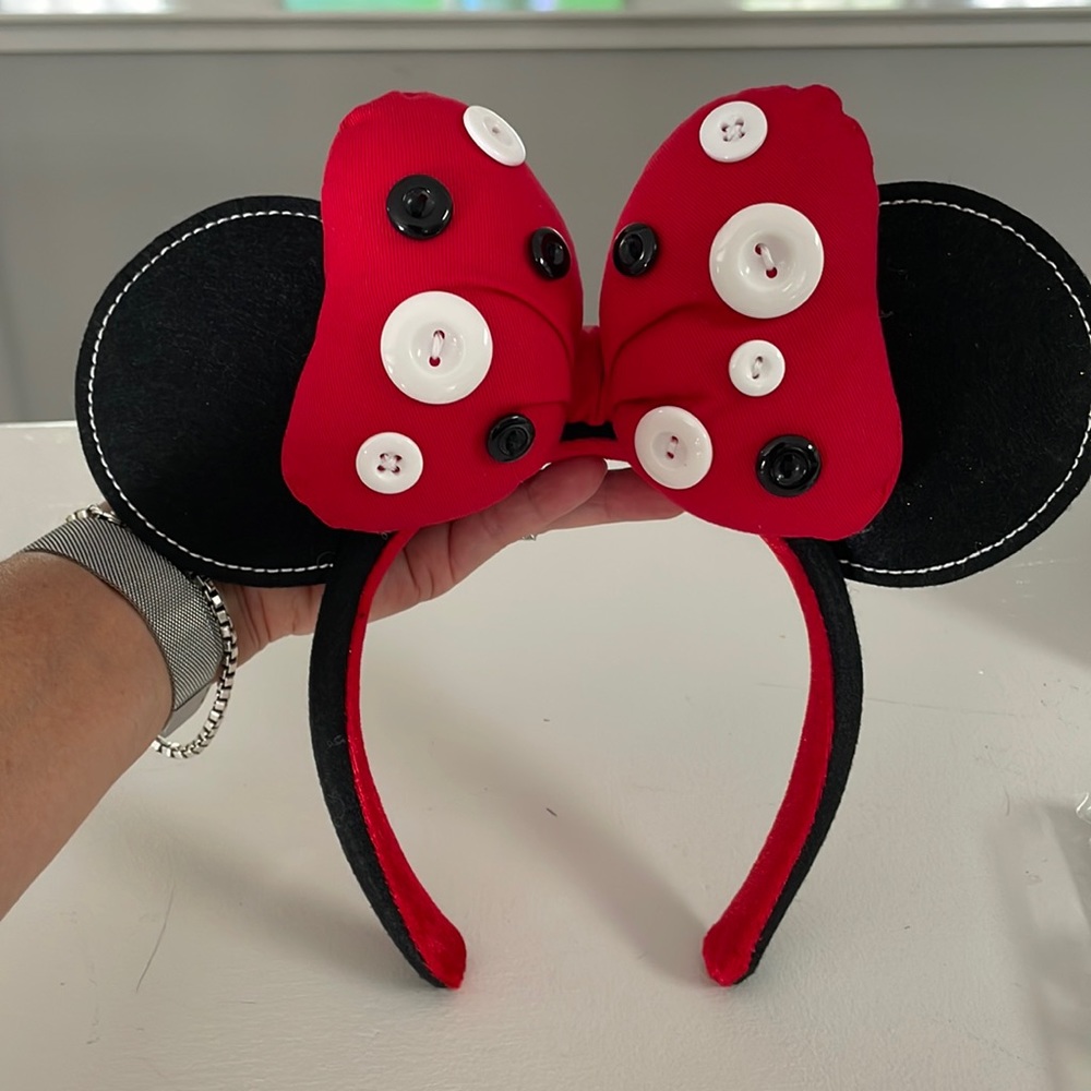 Bundle- Minnie Mouse Button Bow Ears & Mickey Lig… - image 1